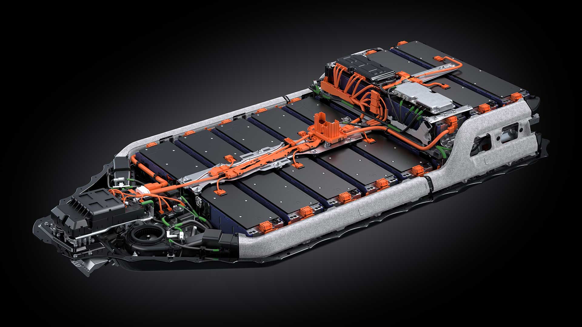 The battery pack in the UX 300e is low in the floor, aiding handling and reducing NVH.