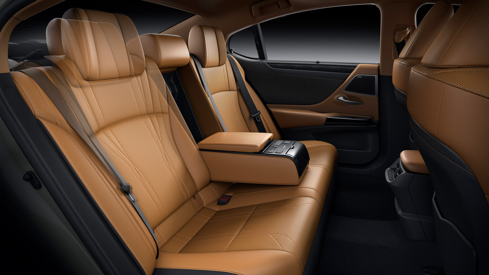 Interior of the 2021 Lexus ES 300h Sports Luxury.